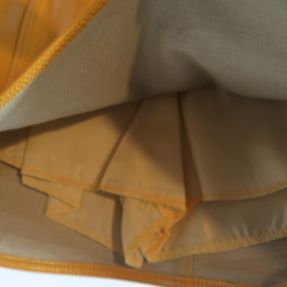 Privacy Wardrobe Women's Mustard Yellow Faux Leather Skirt w Shorts Small NWT - Picture 6 of 8
